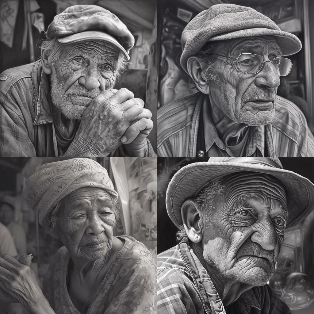 Paul Cadden style, Midjourney V5, render 1 of 4