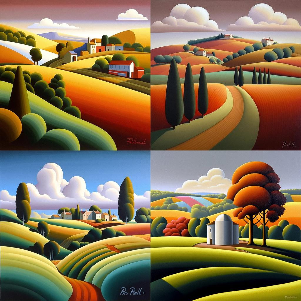 Paul Corfield style, Midjourney V5, render 1 of 4