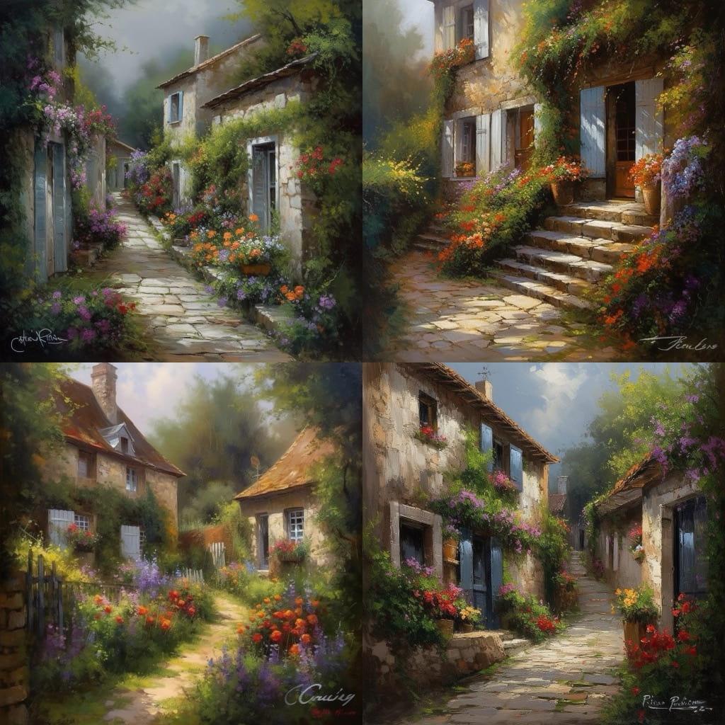 Paul Guy Gantner style, Midjourney V5, render 1 of 4