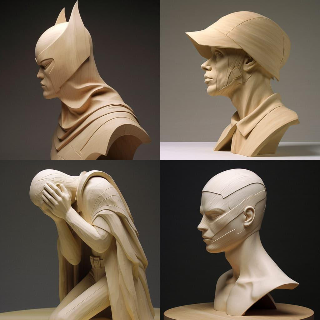Paul Kaptein style, Midjourney V5, render 1 of 4