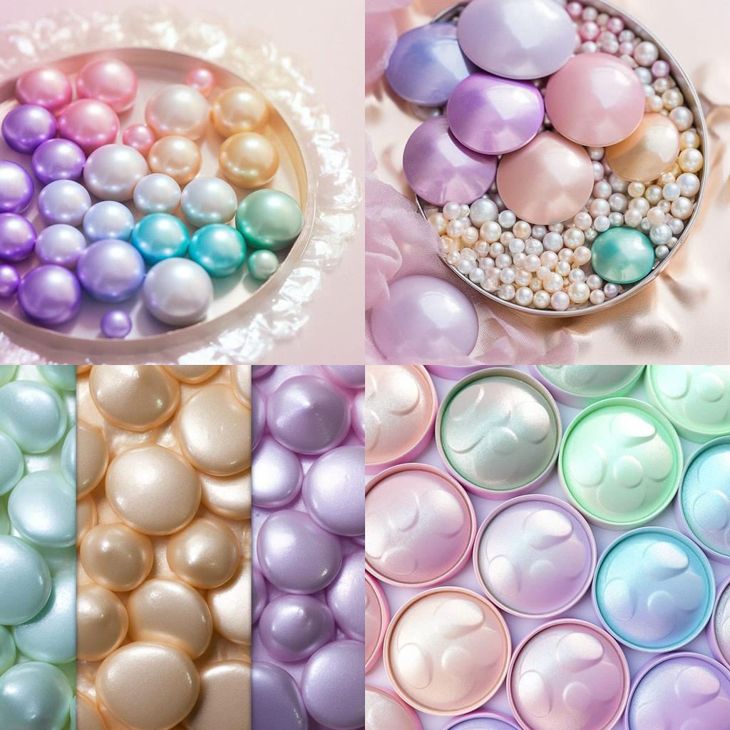 Pearlescent colors style, Midjourney V5, render 1 of 4