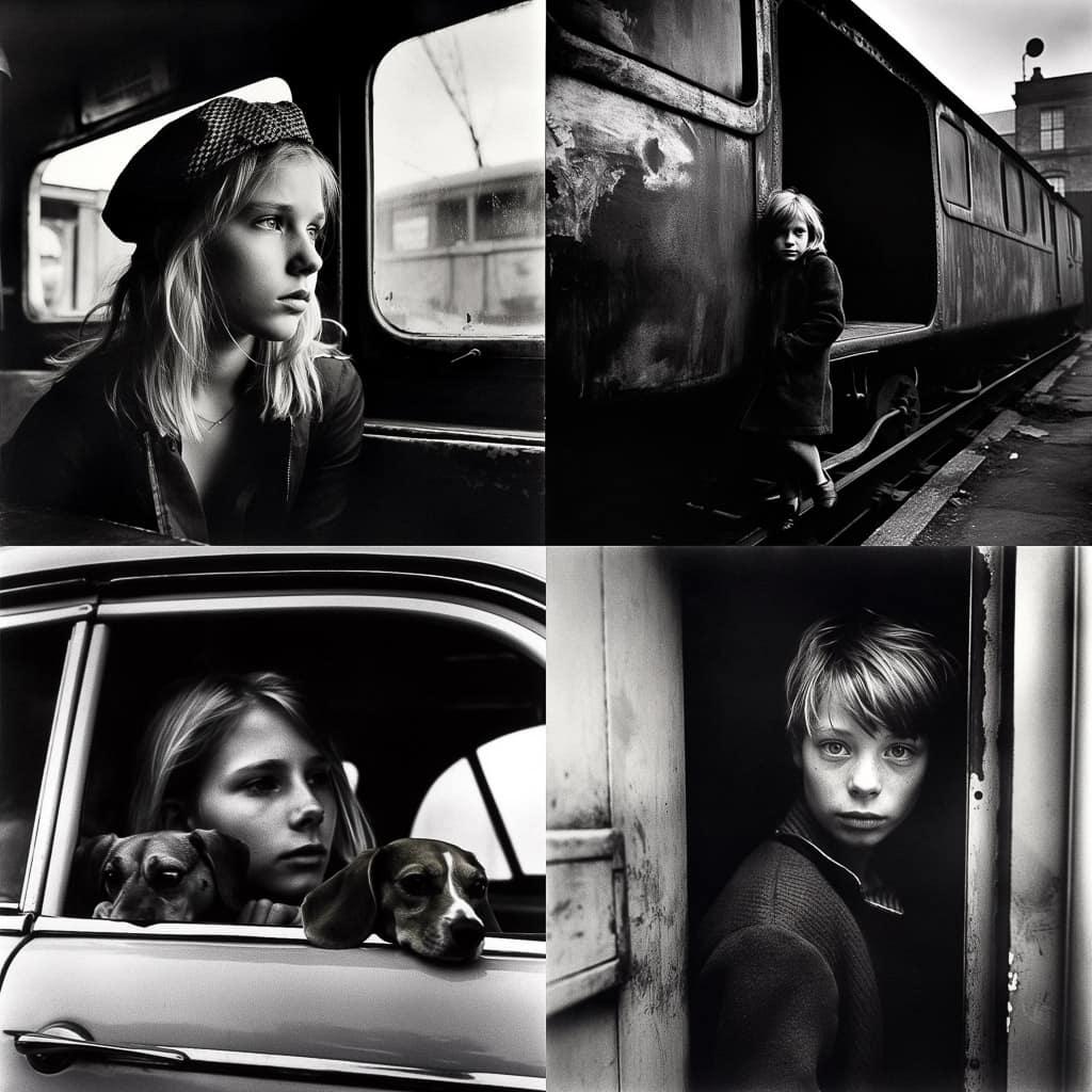 Pennie Smith style, Midjourney V5, render 1 of 4