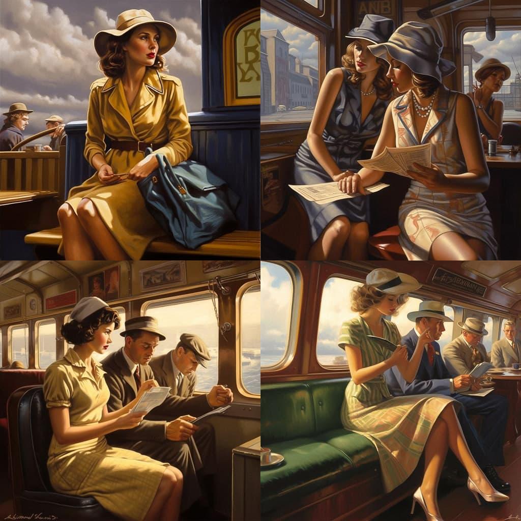 Peregrine Heathcote style, Midjourney V5, render 1 of 4