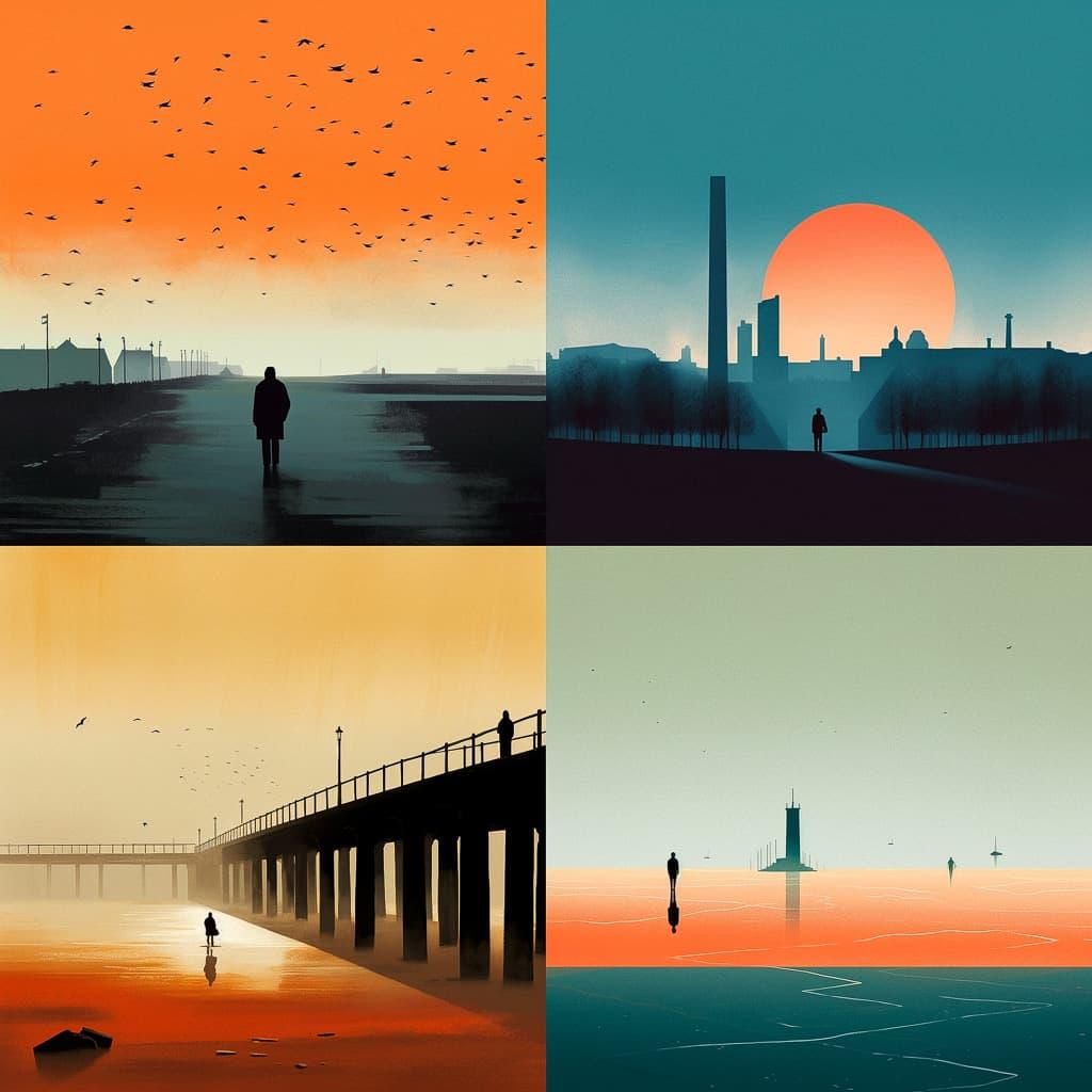 Pete Turner style, Midjourney V5, render 1 of 4