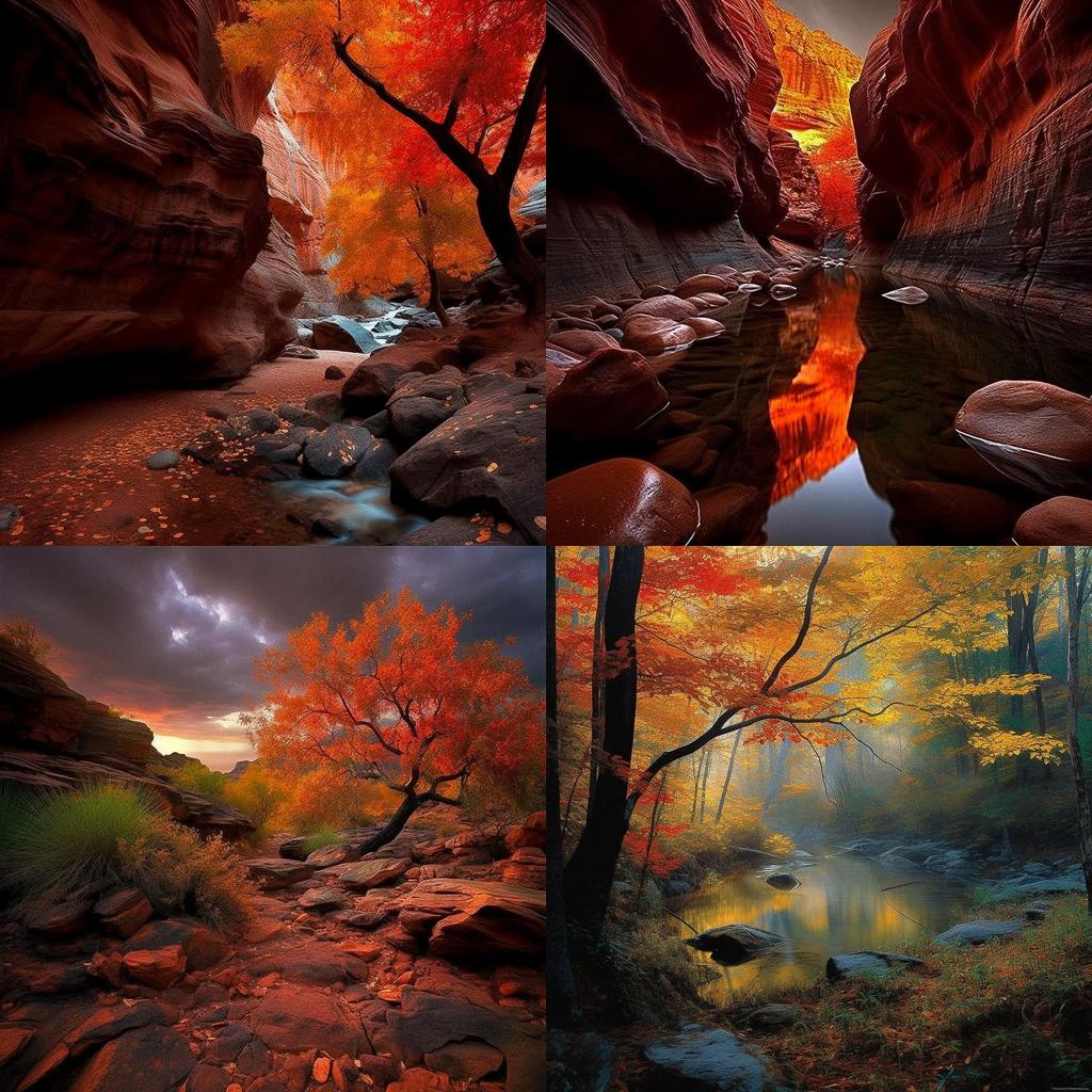 Peter Lik style, Midjourney V5, render 1 of 4