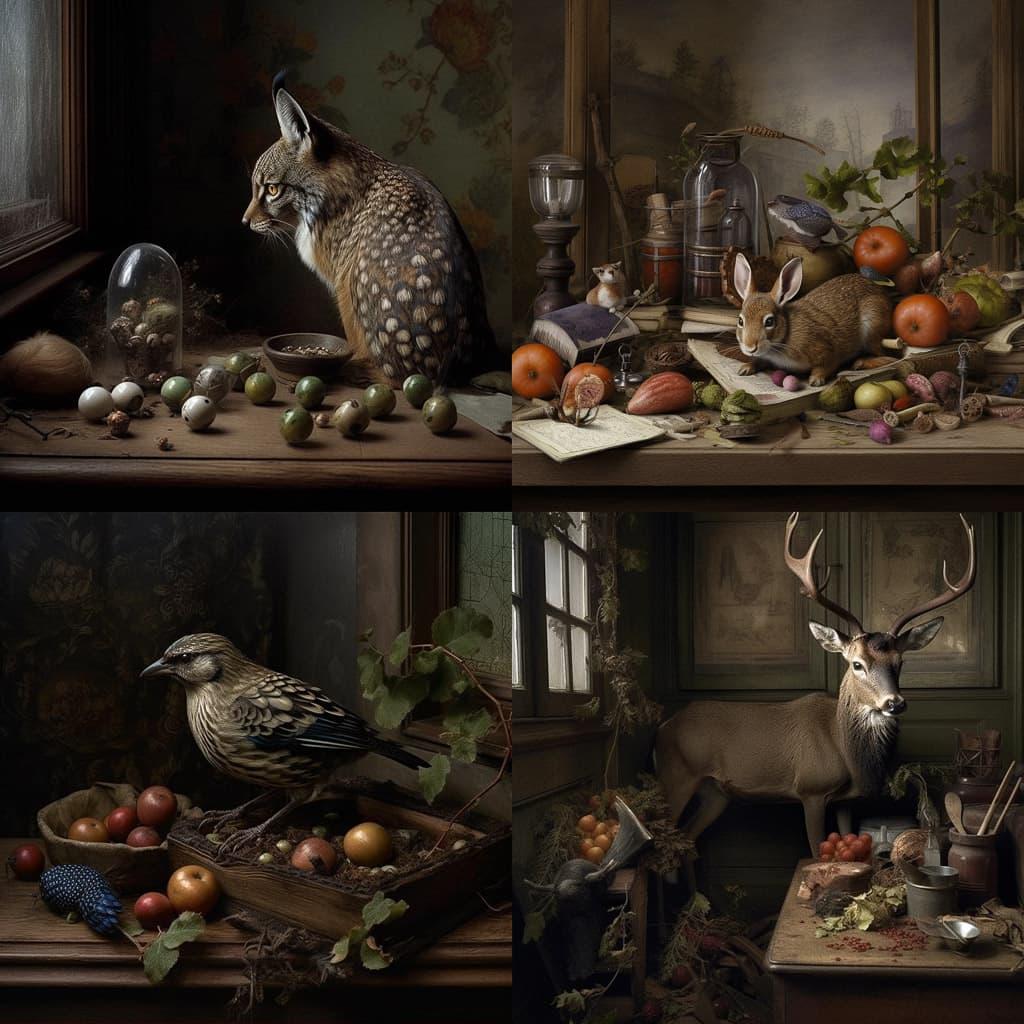 Peter Lippmann style, Midjourney V5, render 1 of 4