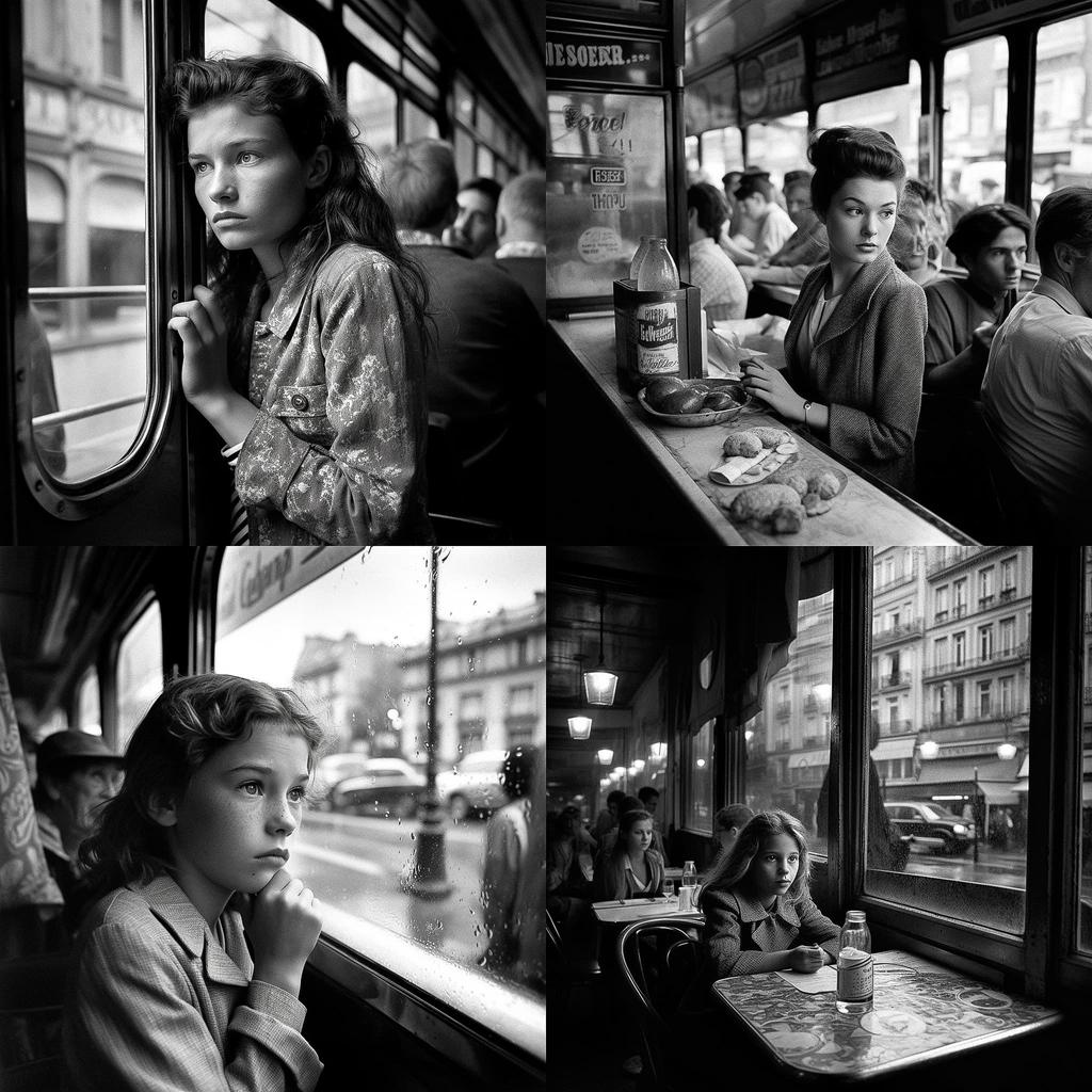 Peter Turnley style, Midjourney V5, render 1 of 4