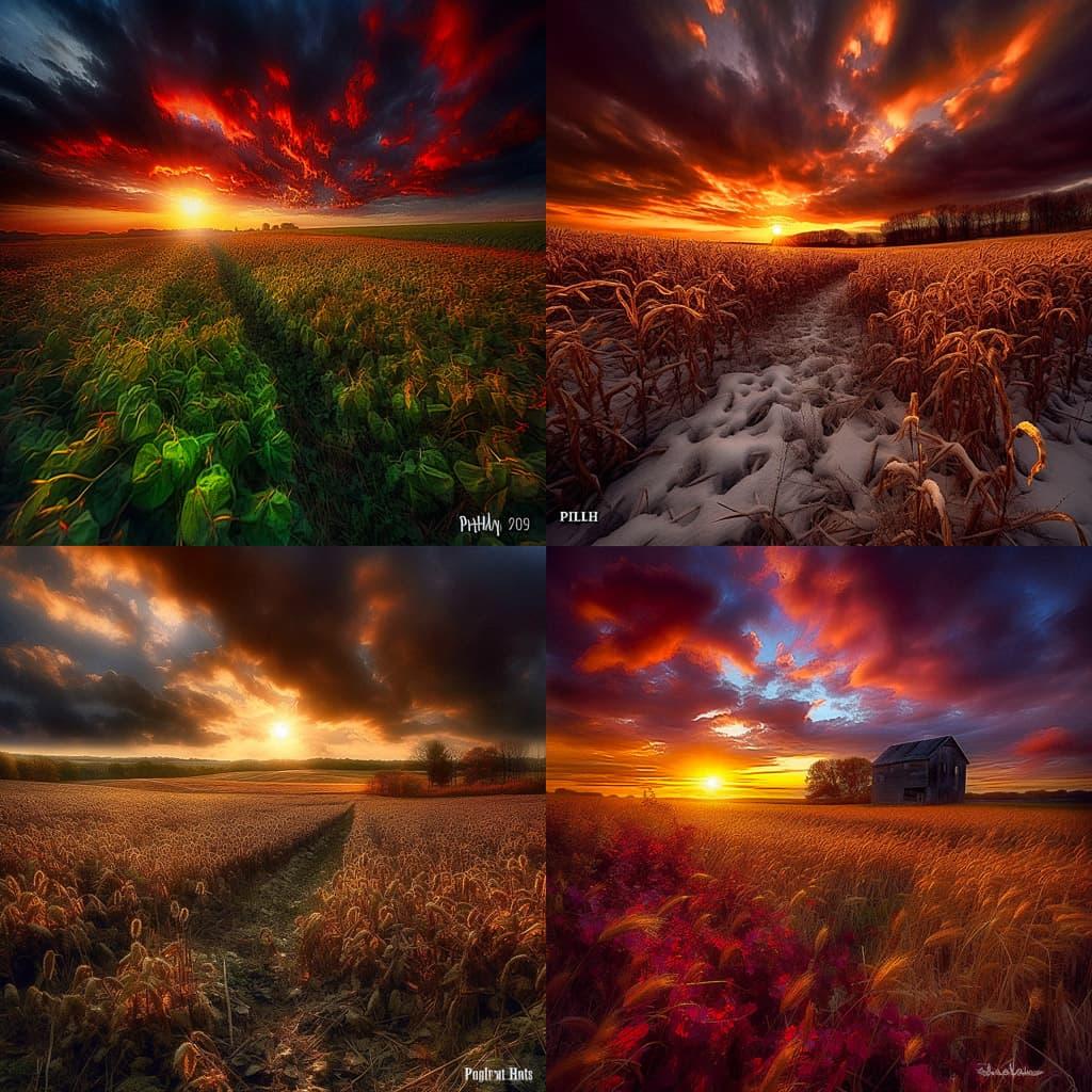 Phil Koch style, Midjourney V5, render 1 of 4