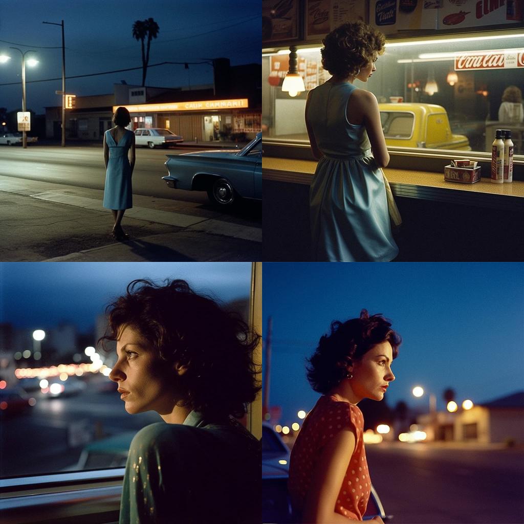 Philip-Lorca diCorcia style, Midjourney V5, render 1 of 4