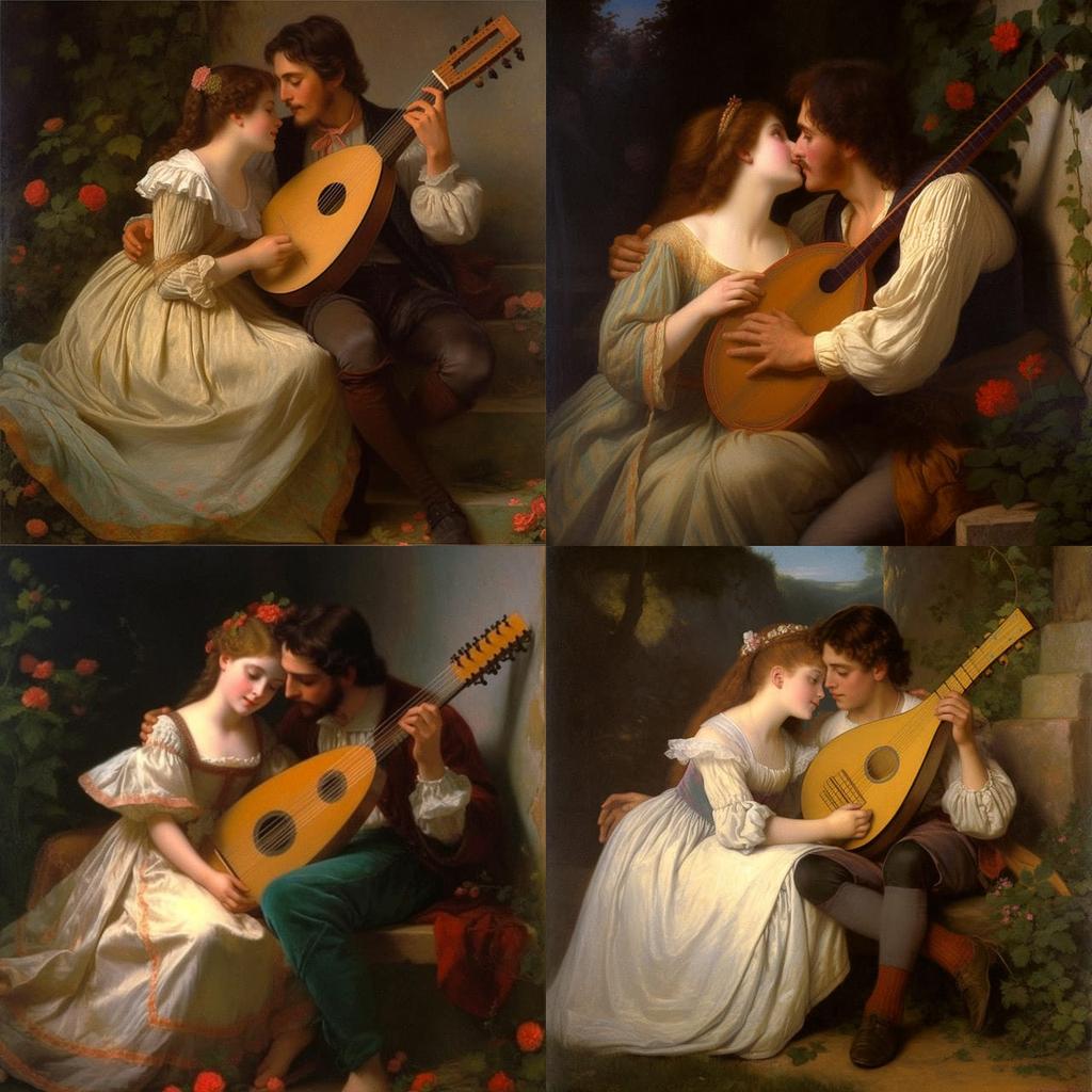 Pierre-Auguste Cot style, Midjourney V5, render 1 of 4