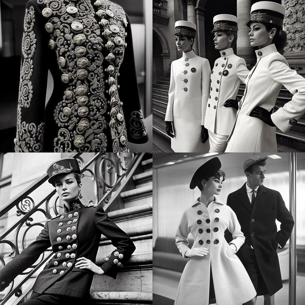 Pierre Balmain style, Midjourney V5, render 1 of 4
