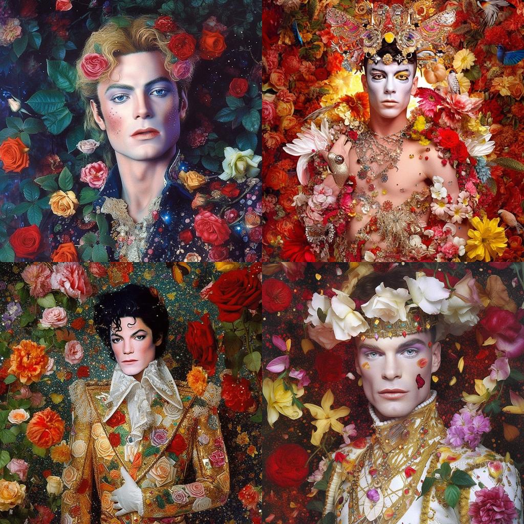 Pierre et Gilles style, Midjourney V5, render 1 of 4