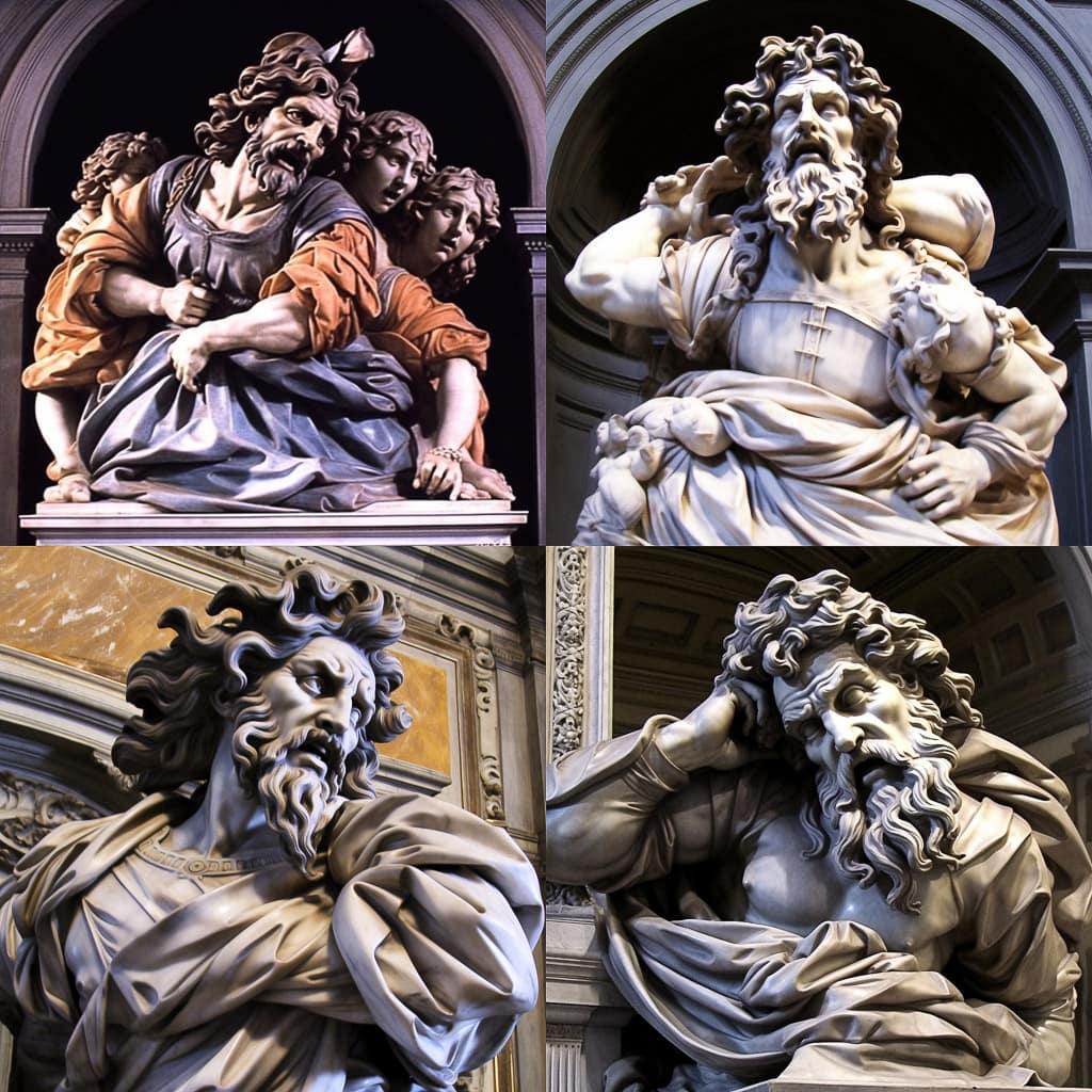 Pietro Bernini style, Midjourney V5, render 1 of 4