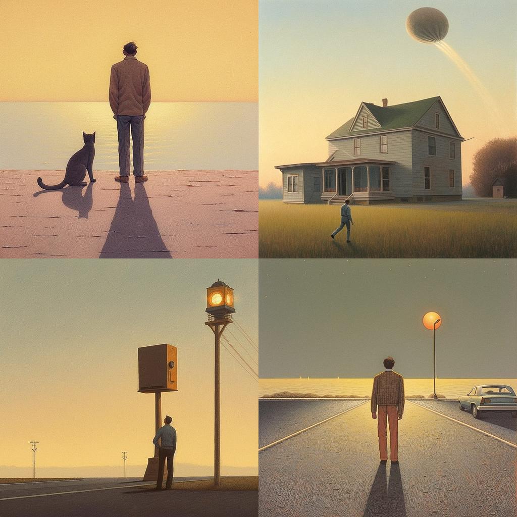Quint Buchholz style, Midjourney V5, render 1 of 4
