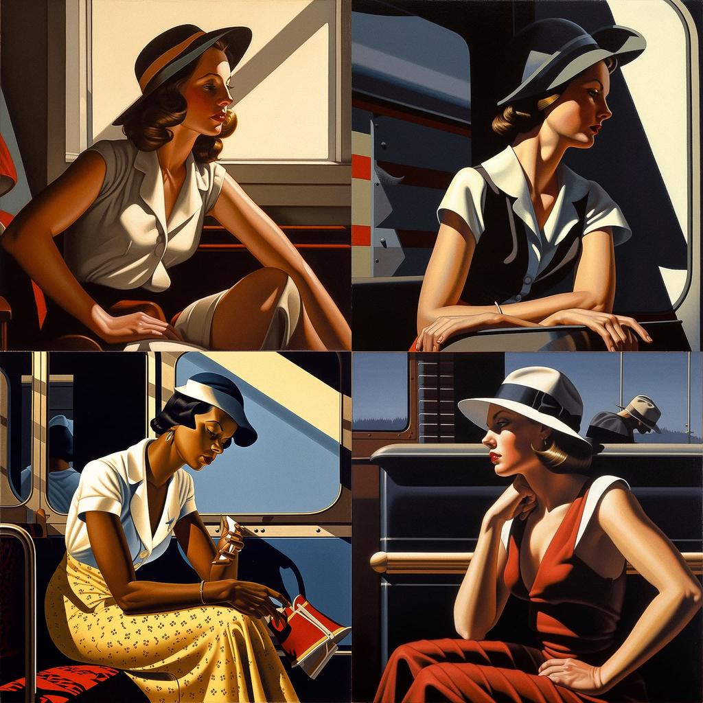 R. Kenton Nelson style, Midjourney V5, render 1 of 4