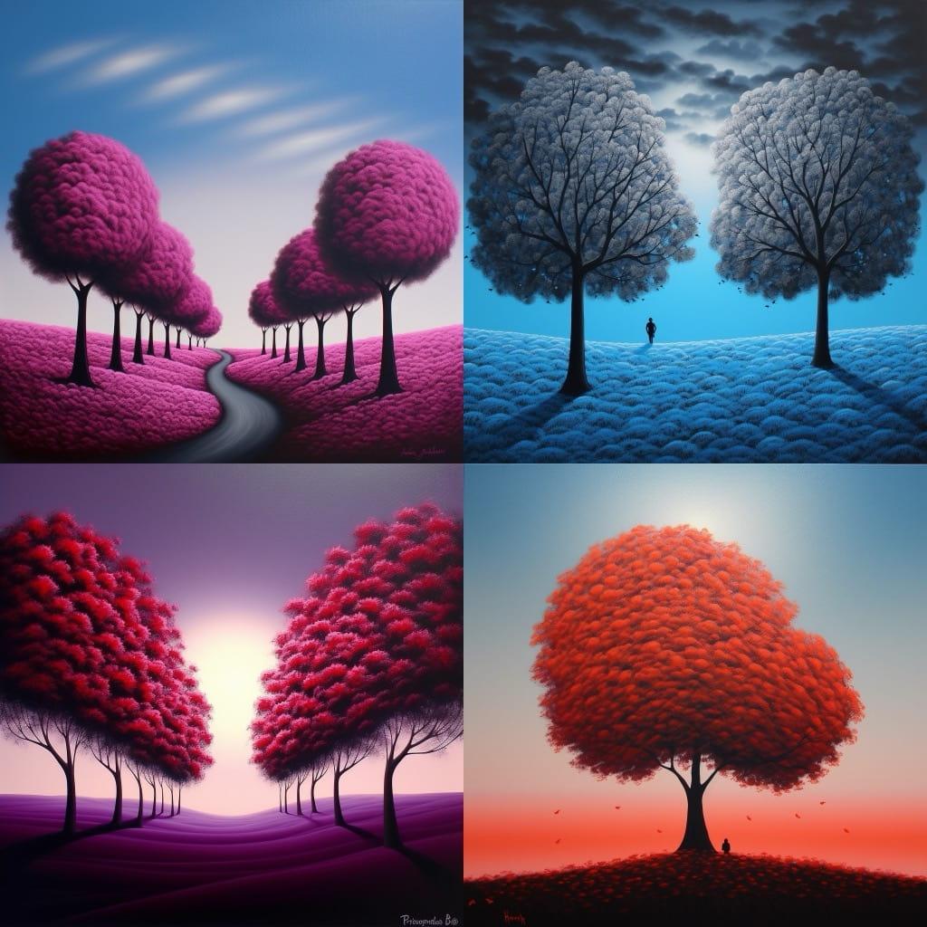 Rachel Bingaman style, Midjourney V5, render 1 of 4