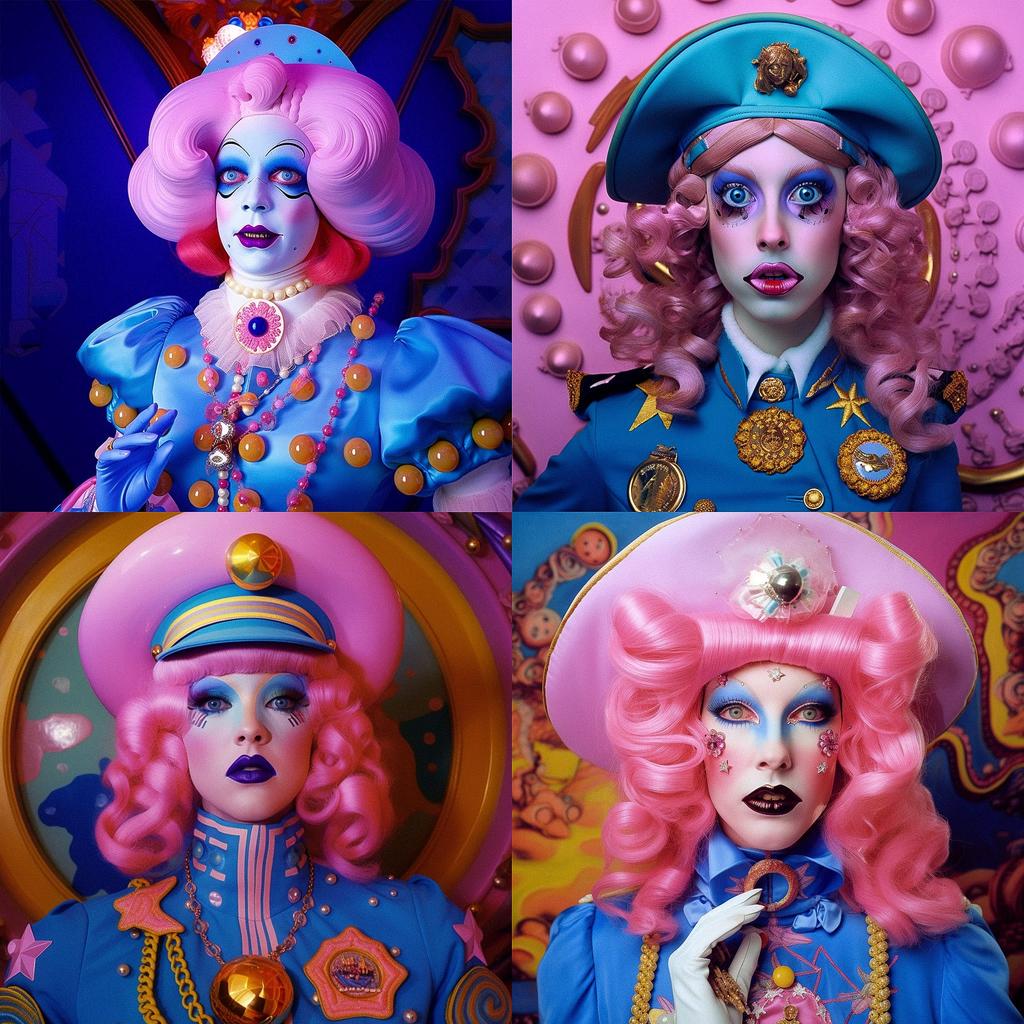 Rachel Maclean style, Midjourney V5, render 1 of 4