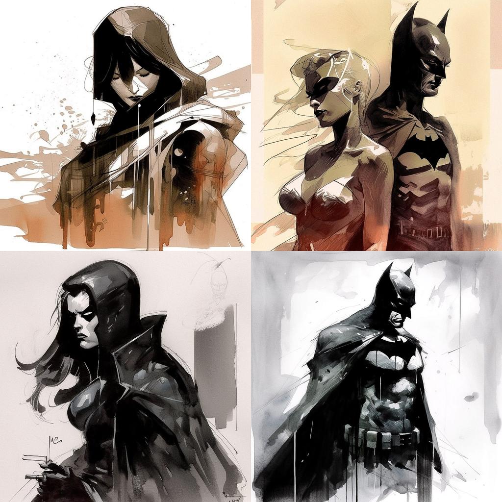 Rafael Albuquerque style, Midjourney V5, render 1 of 4