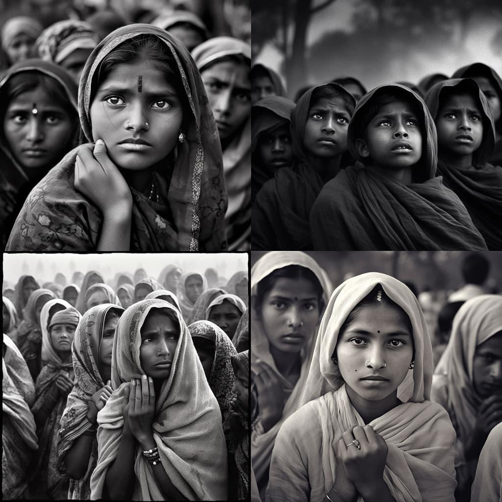 Raghu Rai style, Midjourney V5, render 1 of 4
