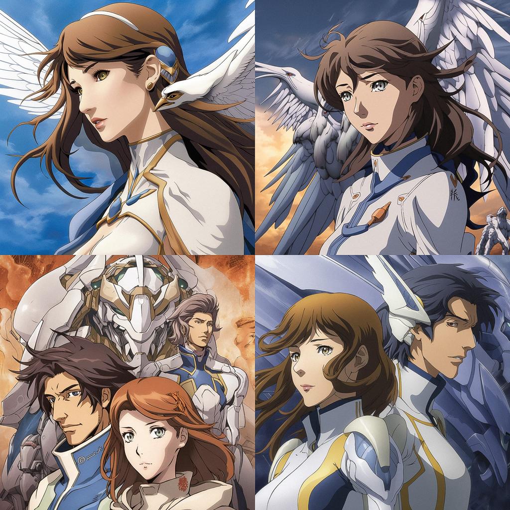 RahXephon style, Midjourney V5, render 1 of 4