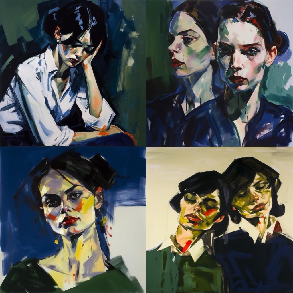 Rainer Fetting style, Midjourney V5, render 1 of 4