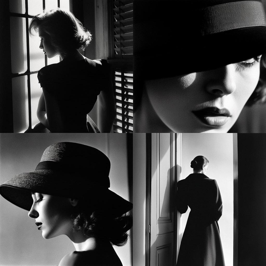 Ralph Gibson style, Midjourney V5, render 1 of 4