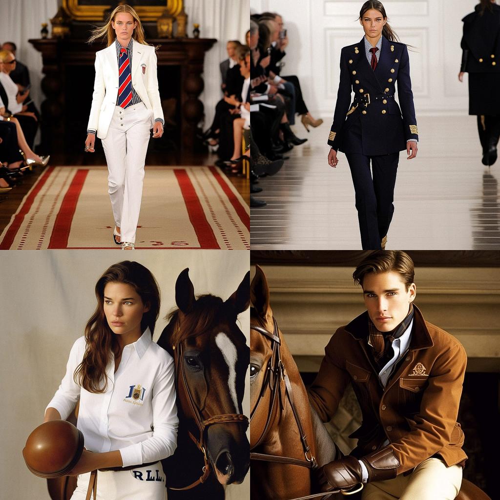 Ralph Lauren style, Midjourney V5, render 1 of 4
