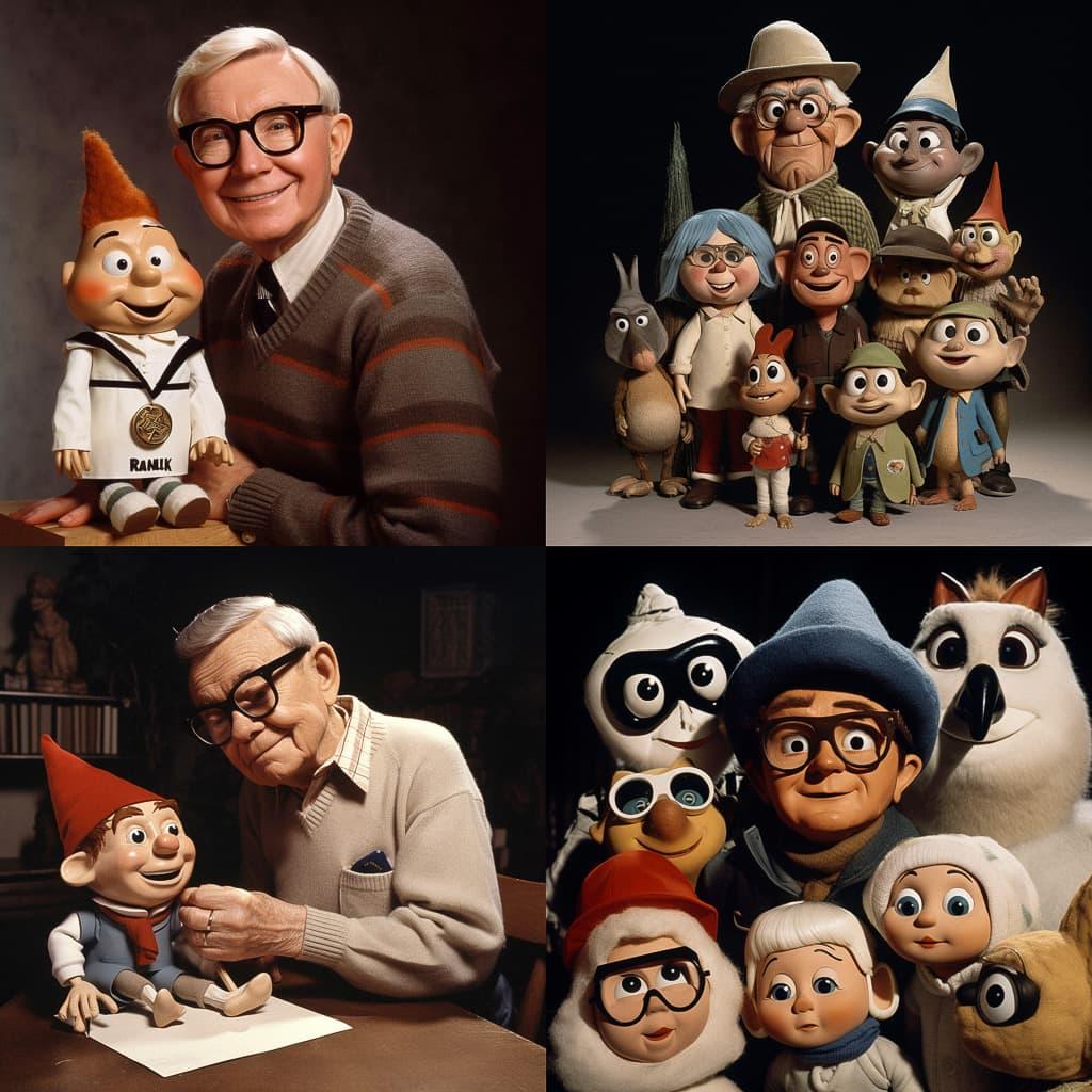 Rankin Bass style, Midjourney V5, render 1 of 4