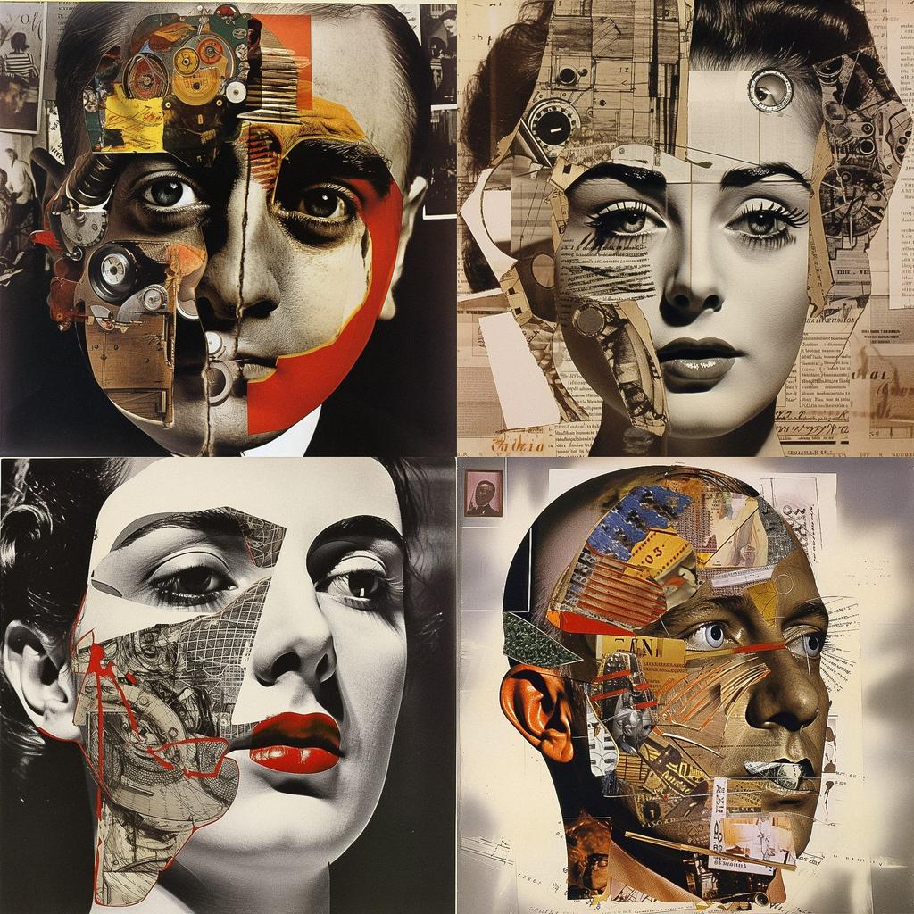 Raoul Hausmann style, Midjourney V5, render 1 of 4