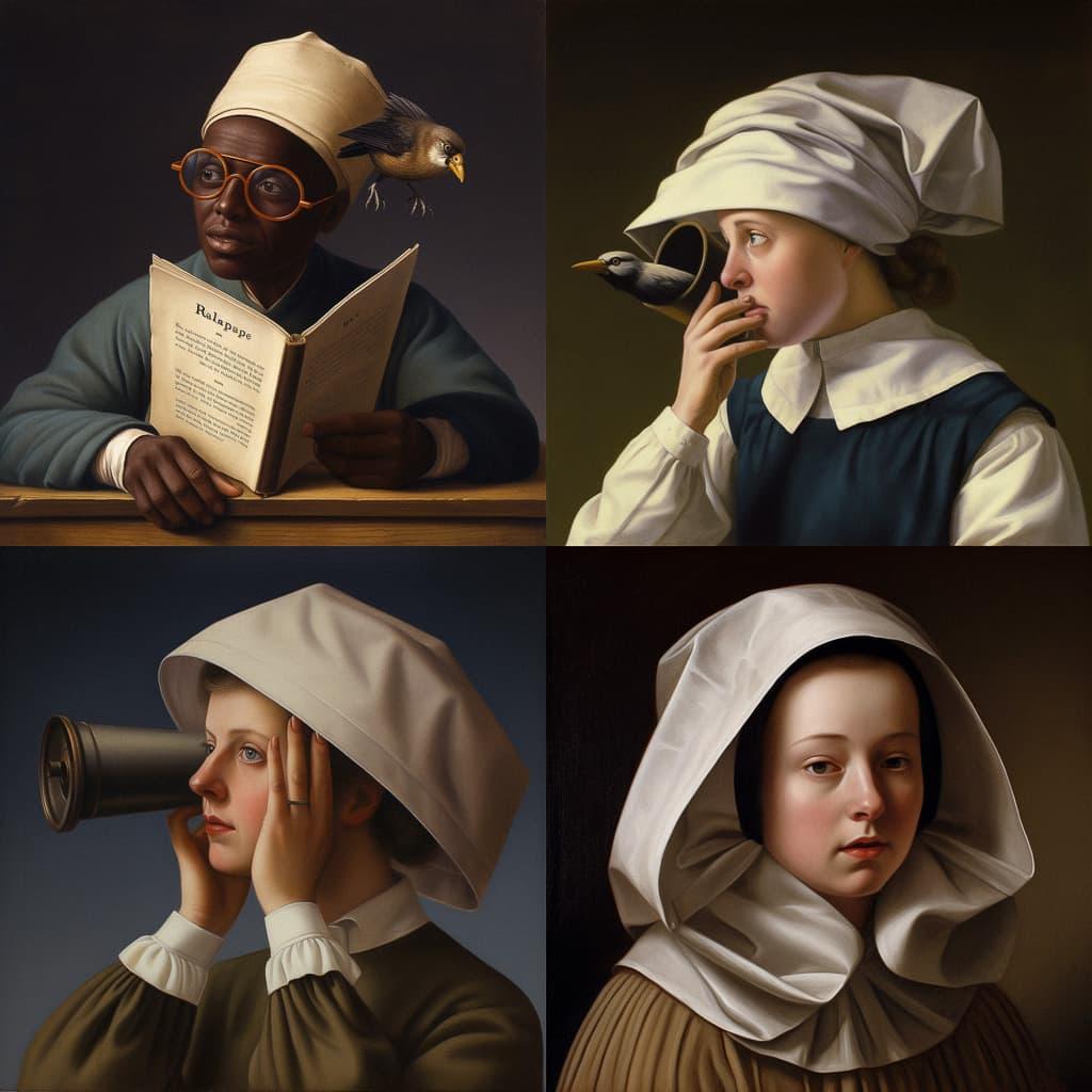 Raphaelle Peale style, Midjourney V5, render 1 of 4