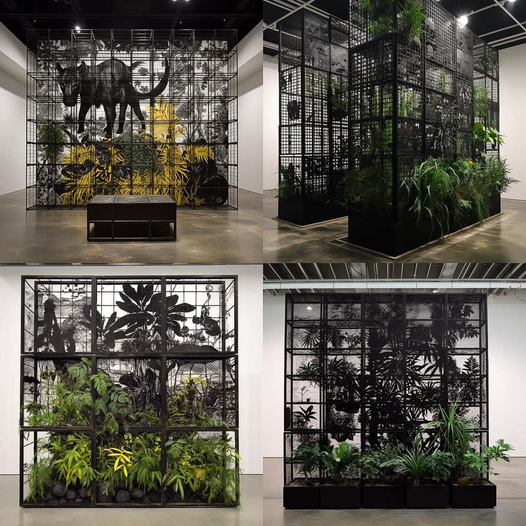Rashid Johnson style, Midjourney V5, render 1 of 4