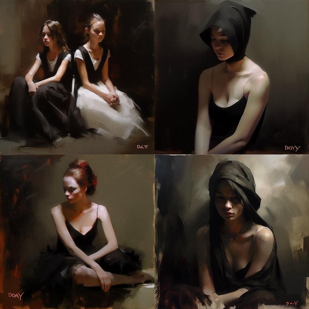 Ray Donley style, Midjourney V5, render 1 of 4