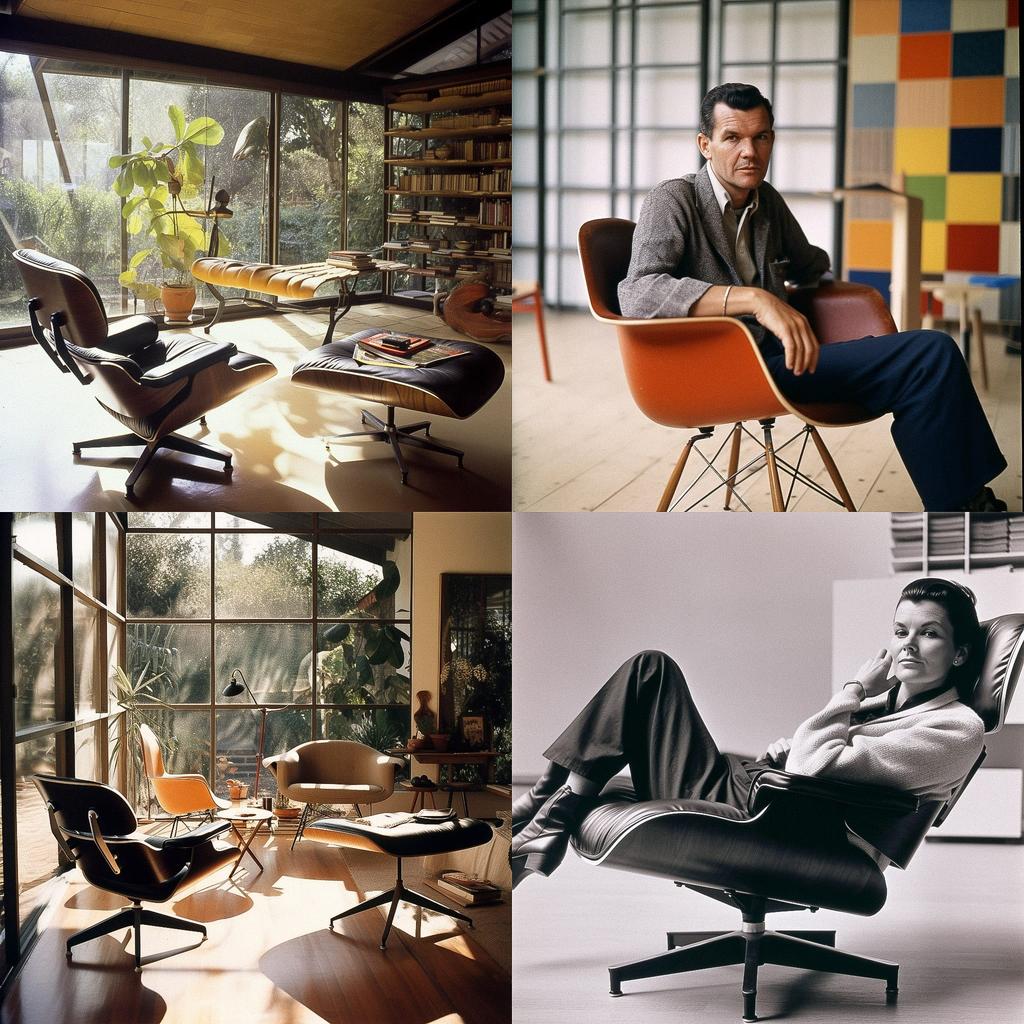 Ray Eames style, Midjourney V5, render 1 of 4