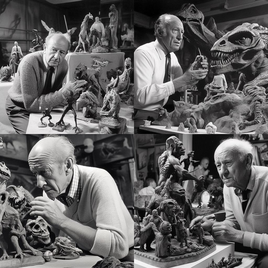 Ray Harryhausen style, Midjourney V5, render 1 of 4
