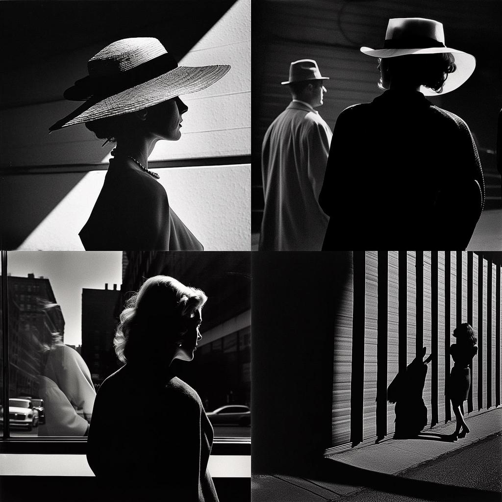 Ray Metzker style, Midjourney V5, render 1 of 4