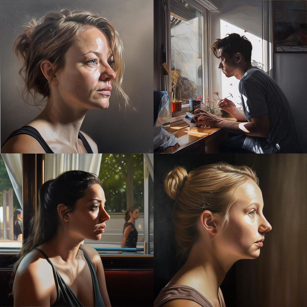 Realism style, Midjourney V5, render 1 of 4
