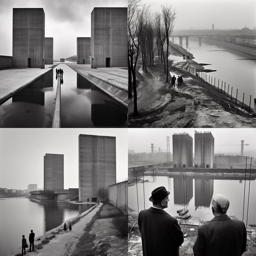 Rene Burri style, Midjourney V5, render 1 of 4
