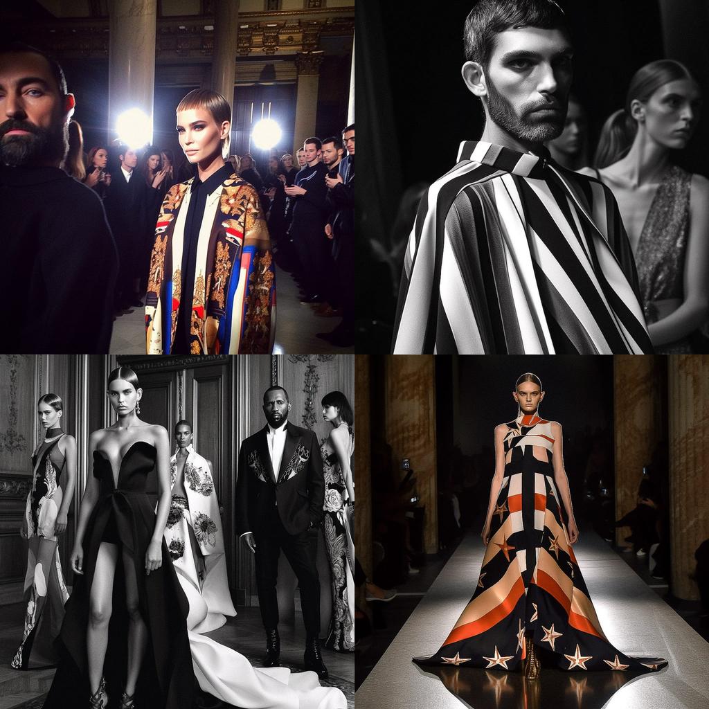Riccardo Tisci style, Midjourney V5, render 1 of 4