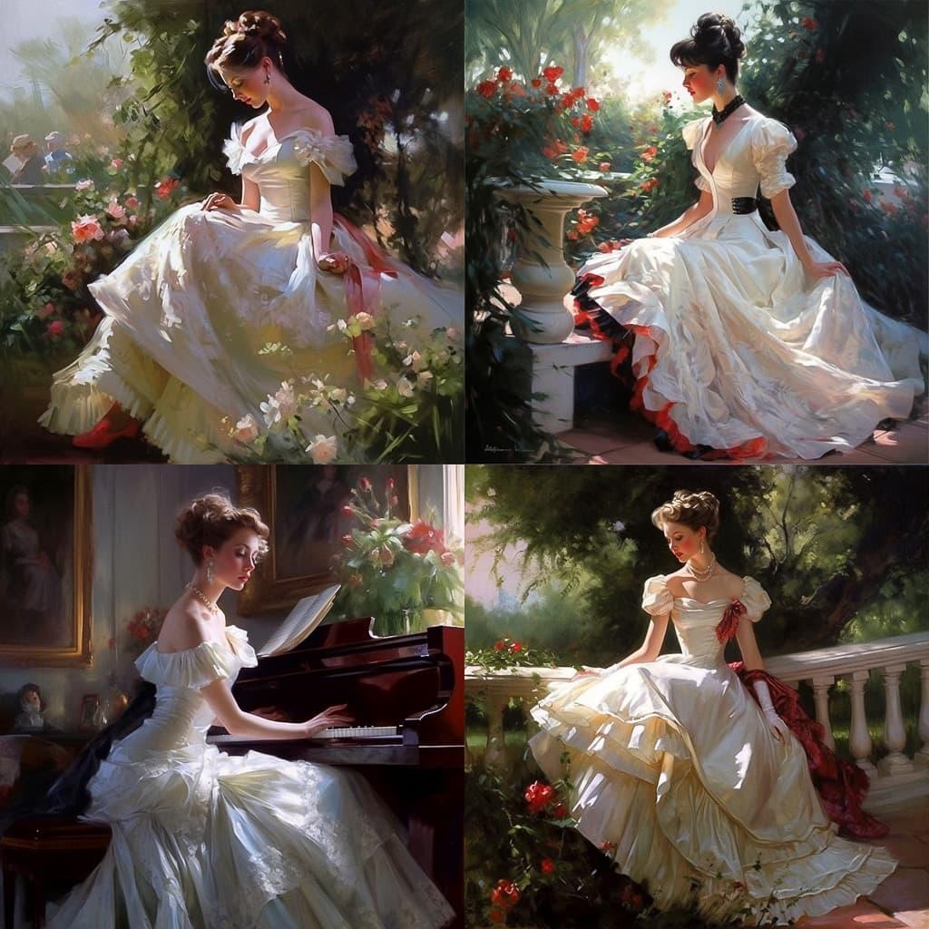 Richard S. Johnson style, Midjourney V5, render 1 of 4