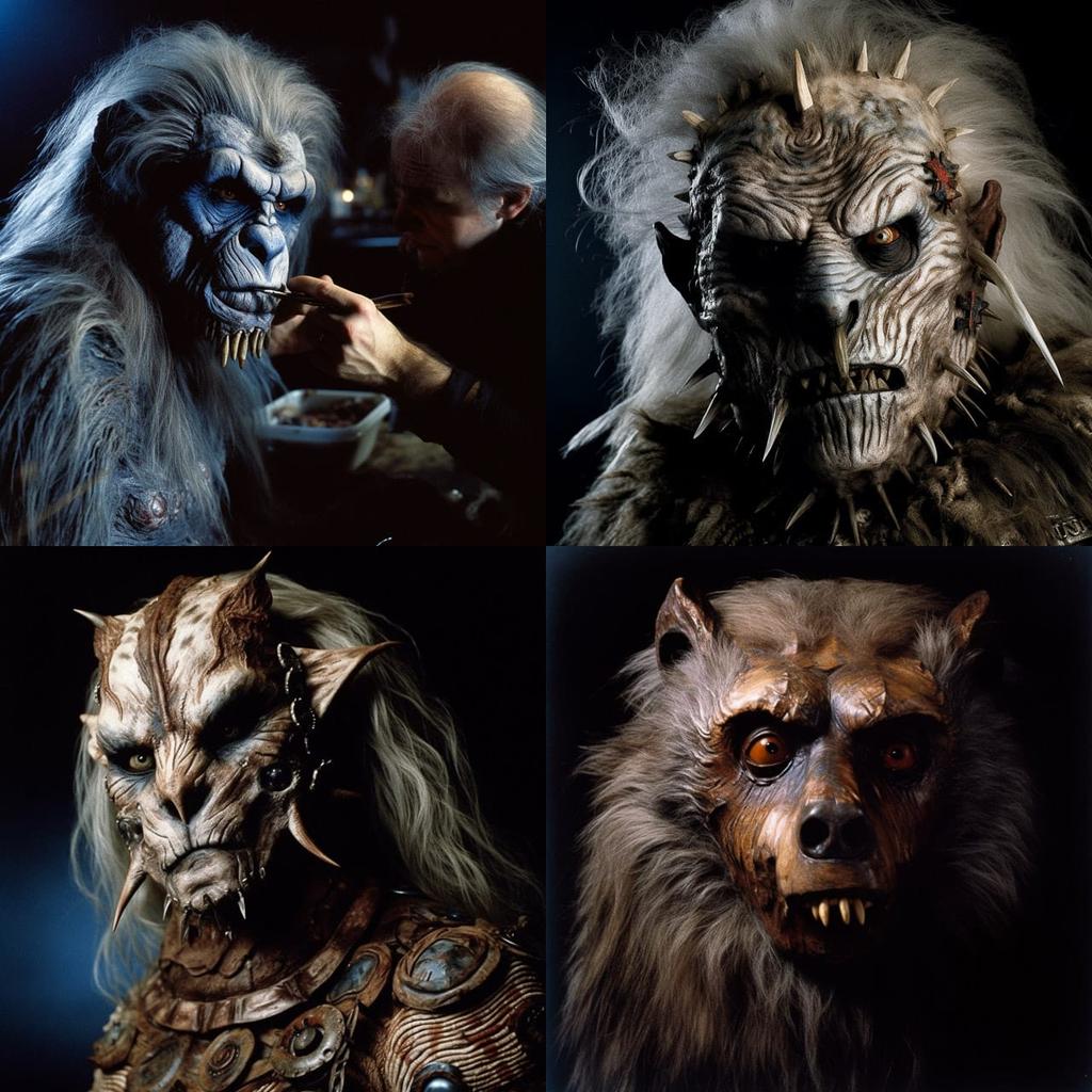 Rick Baker style, Midjourney V5, render 1 of 4