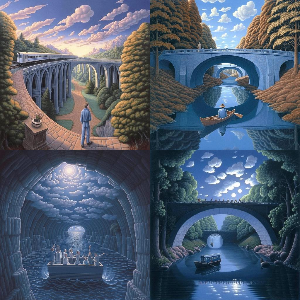 Rob Gonsalves style, Midjourney V5, render 1 of 4