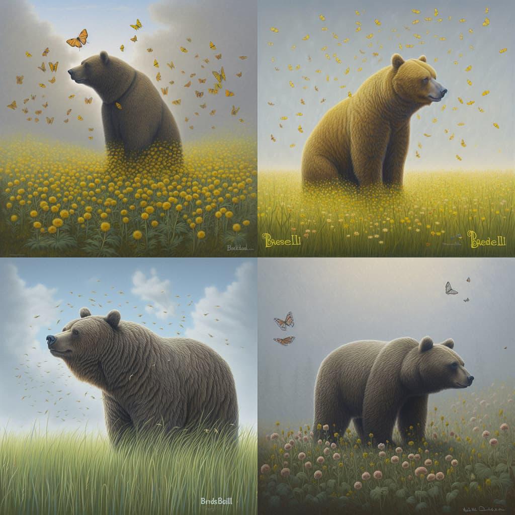 Robert Bissell style, Midjourney V5, render 1 of 4