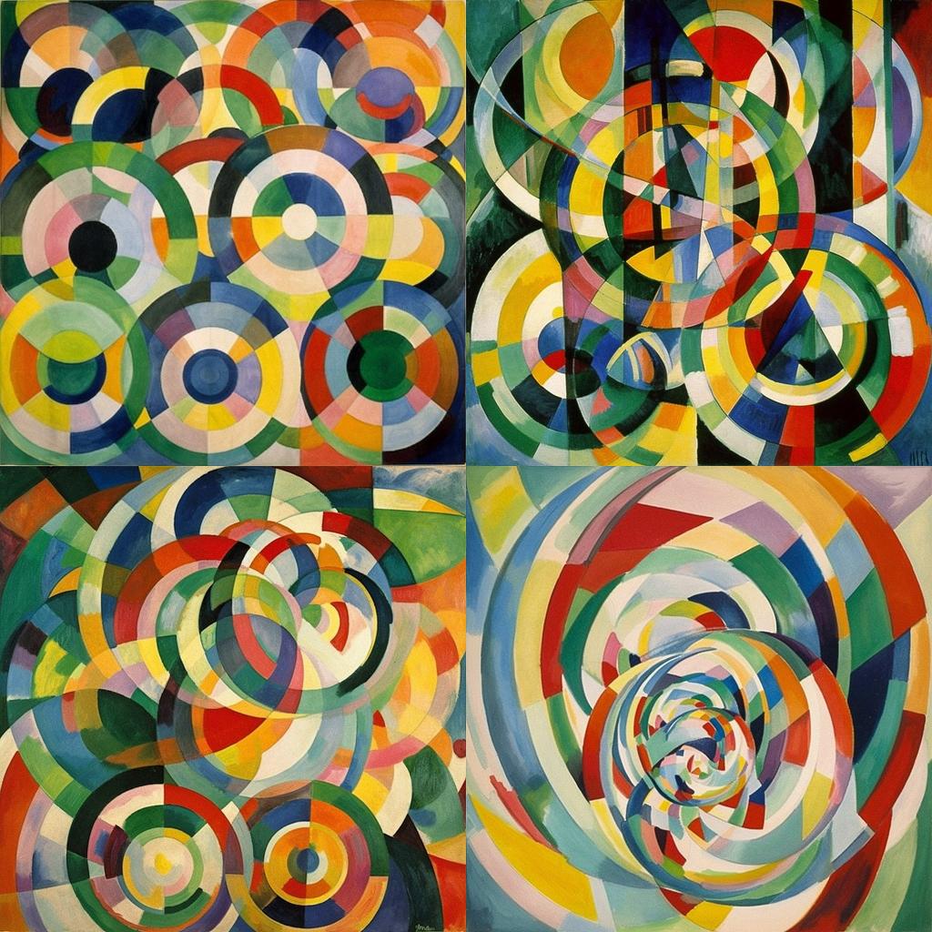 Robert Delaunay style, Midjourney V5, render 1 of 4