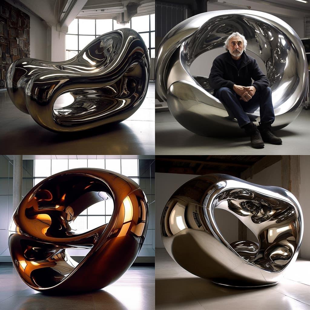 Ron Arad style, Midjourney V5, render 1 of 4