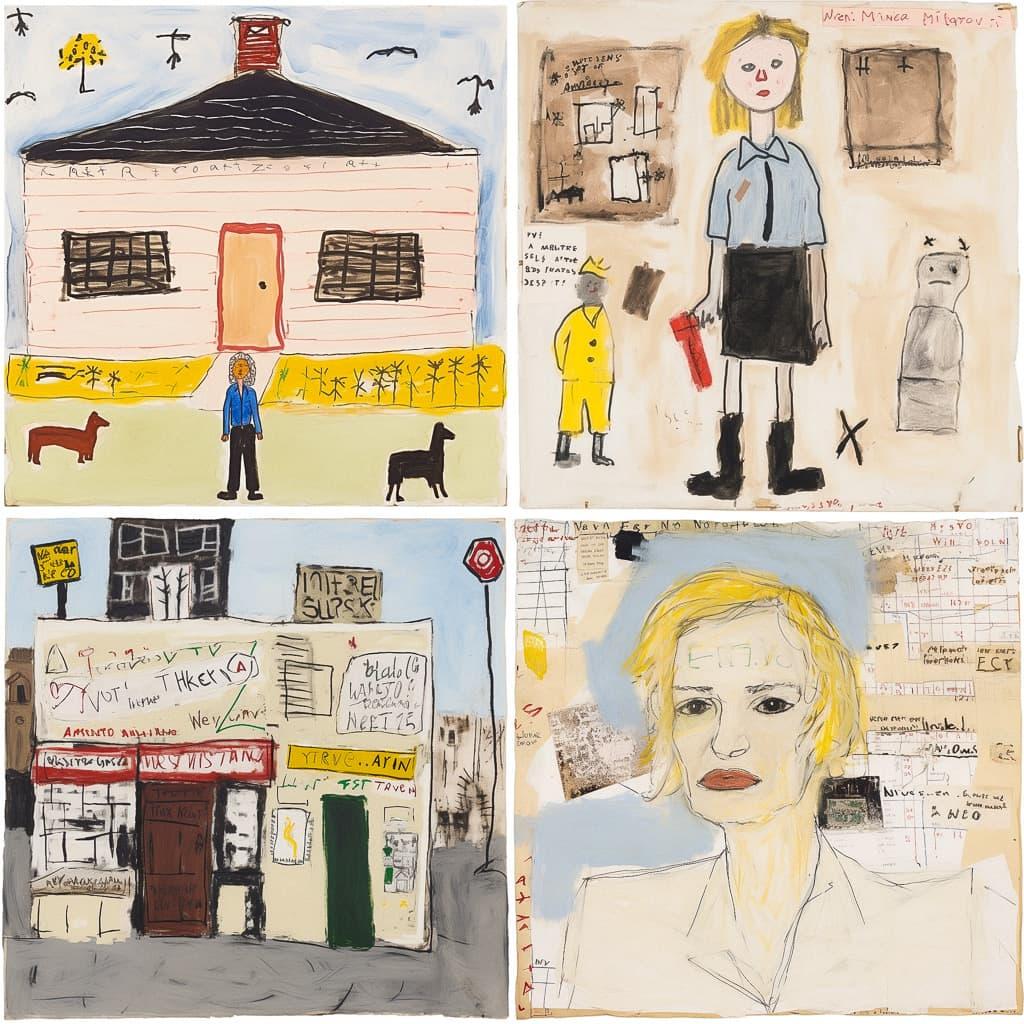 Rose Wylie style, Midjourney V5, render 1 of 4