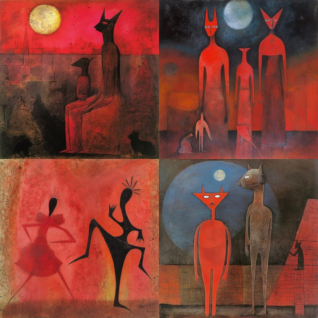 Rufino Tamayo style, Midjourney V5, render 1 of 4