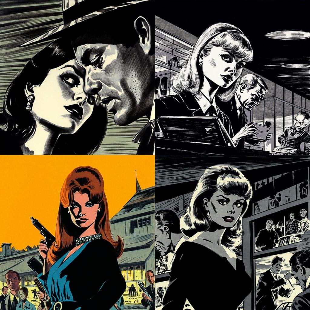 Russ Heath style, Midjourney V5, render 1 of 4