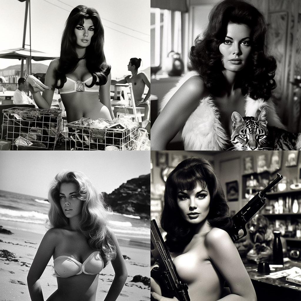Russ Meyer style, Midjourney V5, render 1 of 4