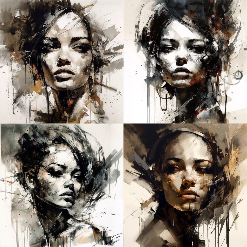 Russ Mills style, Midjourney V5, render 1 of 4