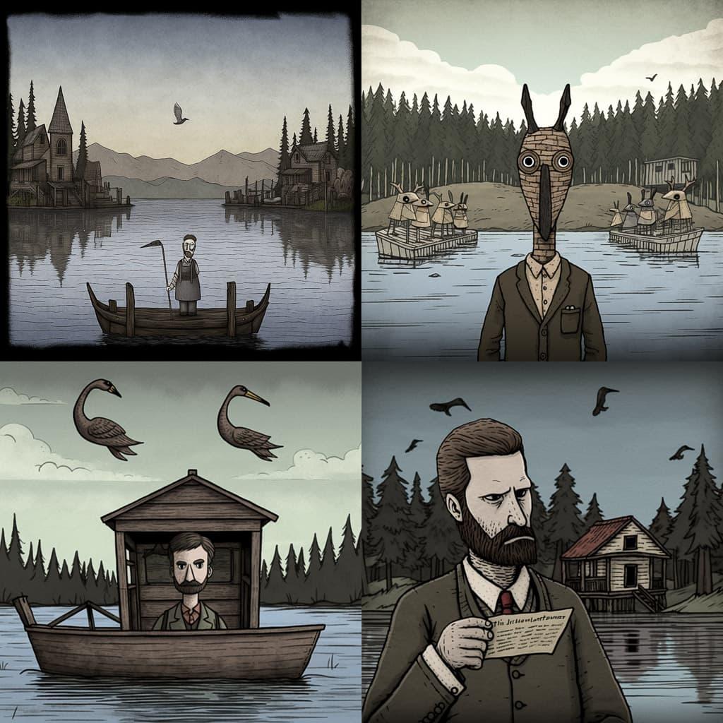 Rusty Lake style, Midjourney V5, render 1 of 4